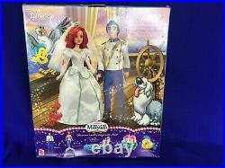 NEW Disney Princess Ariel + Eric Dolls Little Mermaid Royal Wedding Giftset