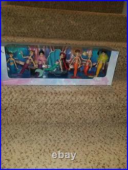 NEW Disney Store Little Mermaid 30th Anniversary Ariel & 6 Sisters Doll Set RARE