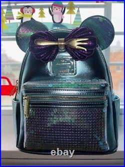 NEW Loungefly Sequin Disney Cruise Line Little Mermaid Mini Backpack Ariel