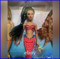 NIB Disney Live Action The Little Mermaid Characters 10pc Doll Set