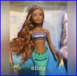 NIB Disney Live Action The Little Mermaid Characters 10pc Doll Set
