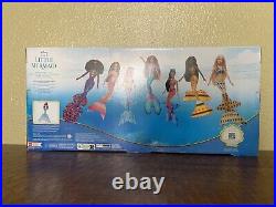 NIB Disney Live Action The Little Mermaid Characters 10pc Doll Set