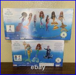 NIB Disney Live Action The Little Mermaid Characters 10pc Doll Set