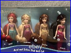 NIB Little Mermaid Ariel Sisters Mini Doll Set 2013 Disney Store New Unopened