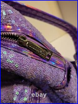 NWOT Loungefly Ariel Sequin Purple Disney Little Mermaid 30th Ann. Mini Backpack