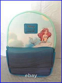 NWT Disney / Loungefly Ariel & Hidden Friends Mini Backpack Little Mermaid