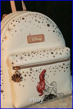 NWT Loungefly Disney Little Mermaid Ariel Mini Backpack +CARD HOLDER