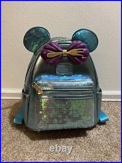 New Disney Cruise Line Exclusive Little Mermaid Ariel Sequin Loungefly