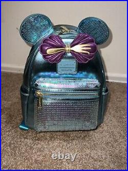 New Disney Cruise Line Exclusive Little Mermaid Ariel Sequin Loungefly