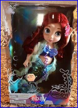 Nib Factory Sealed Disney Animators Doll Special Edition Ariel Light Up Doll 15