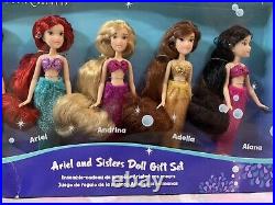 Official ULTRA RARE Disney Ariel and Sisters Mini Doll Gift Set Store Merch2013