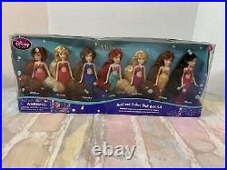 Official ULTRA RARE Disney Ariel and Sisters Mini Doll Gift Set Store Merch2013