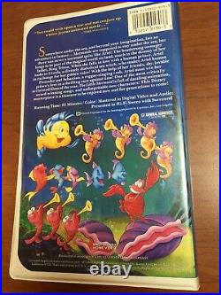 Original Banned Cover Art Little Mermaid Disney VHS Rare Discontinued Black Diam