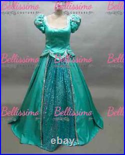 PLUS SIZE Princess Little Mermaid Ariel Dress Costume adult SIZE 18-28