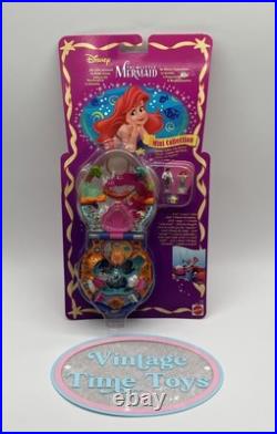 Polly Pocket Disney LITTLE MERMAID ARIEL Playcase Compact Playset NEW NIB MOC