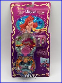 Polly Pocket Disney LITTLE MERMAID ARIEL Playcase Compact Playset NEW NIB MOC