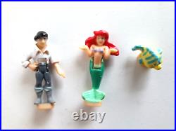 Polly Pocket Playset Bluebird Little Mermaid clam + figures 1996 100% COMPLETE
