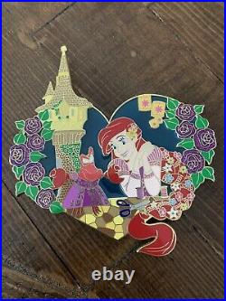 Princess Invades Disney Fantasy pin LE 50 Ariel Little Mermaid Tangled Rapunzel
