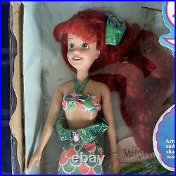 RARE 1991 Tyco Little Mermaid Singing Ariel with Color Change Magic Doll-WORKS