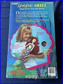 RARE 1991 Tyco Little Mermaid Singing Ariel with Color Change Magic Doll-WORKS