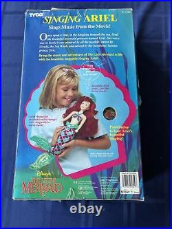 RARE 1991 Tyco Little Mermaid Singing Ariel with Color Change Magic Doll-WORKS