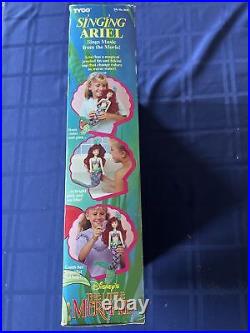 RARE 1991 Tyco Little Mermaid Singing Ariel with Color Change Magic Doll-WORKS