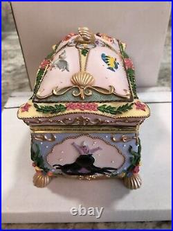 RARE Deluxe Jewelry Music Box-The Little Mermaid Disney Store Ariel Kiss TheGirl