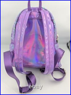 RARE Disney Loungefly Ariel Sequin Purple The Little Mermaid 30th Mini Backpack