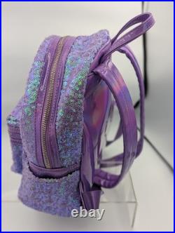 RARE Disney Loungefly Ariel Sequin Purple The Little Mermaid 30th Mini Backpack