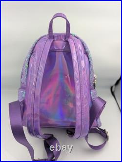 RARE Disney Loungefly Ariel Sequin Purple The Little Mermaid 30th Mini Backpack