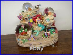 (RARE) Disney Store The Little Mermaid Under The Sea Musical Snowglobe As Is