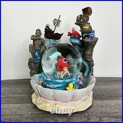RARE Disney The Little Mermaid Snow Globe Musical Part Of Your World withBox READ