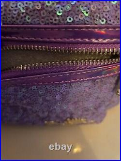 RARE Loungefly Ariel Sequin Purple Disney Little Mermaid 30th See Photos