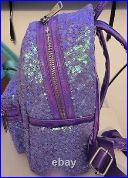 RARE Loungefly Ariel Sequin Purple Disney Little Mermaid 30th See Photos