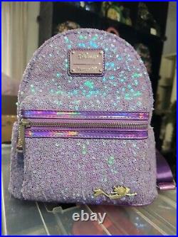 RARE Loungefly Disney Little Mermaid Ariel Sequin 30th Anniversary Backpack