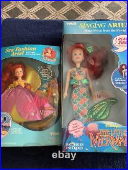 RARE Tyco Little Mermaid Singing & Sea Fashion Ariel's NIB