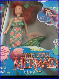 RARE Tyco Little Mermaid Singing & Sea Fashion Ariel's NIB