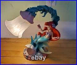 RARE Vintage Disney Ariel Little Mermaid Seaflower Desk Lamp Light