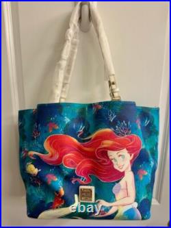 REDUCED Dooney & Bourke Disney LITTLE MERMAID TOTE & WALLET NWT + 2 KEYCHAINS