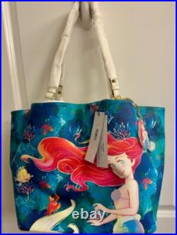 REDUCED Dooney & Bourke Disney LITTLE MERMAID TOTE & WALLET NWT + 2 KEYCHAINS