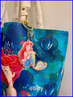 REDUCED Dooney & Bourke Disney LITTLE MERMAID TOTE & WALLET NWT + 2 KEYCHAINS