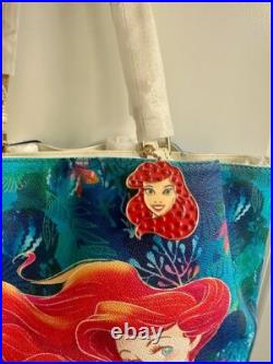 REDUCED Dooney & Bourke Disney LITTLE MERMAID TOTE & WALLET NWT + 2 KEYCHAINS