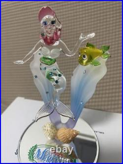 Rare Arribas Brothers Little Mermaid Ariel Glass Figurine Tokyo Disney