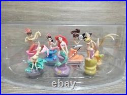 Rare DISNEY STORE Little Mermaid ARIEL & HER SISTERS Figurines SET 7 PVC FIGURES