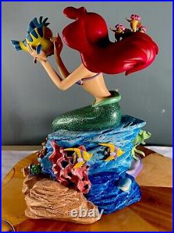 Rare Disney Parks Costa Alavezos Ariel Little Mermaid & Friends 12.5 Htx12
