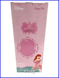 Rare Disney Store Ariel The Little Mermaid 17 Inch Singing Doll New & Sealed