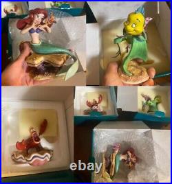 Rare Disney WDCC The little mermaid ariel Vintage figure Set of 3 From JP Rare Disney WDCC The little mermaid ariel Vintage figure Set of 3 From JP