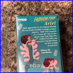 Rare NRFB Ariel Fashion Fun Doll From The Little Mermaid 10 TYCO #1832 Vintage Rare NRFB Ariel Fashion Fun Doll From The Little Mermaid 10 TYCO #1832 Vintage