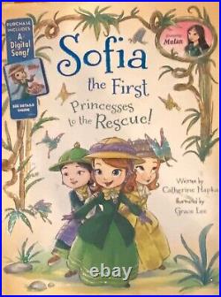 Rare! Sofia The First Disney Princess Signed Doll & Inscribed Book Ariel Winter