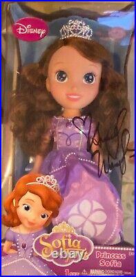 Rare! Sofia The First Disney Princess Signed Doll & Inscribed Book Ariel Winter